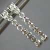 ESTATE .50CT DIAMOND 14KT WHITE GOLD 3D CLASSIC OVAL INSIDE OUT HOOP EARRINGS