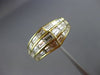 WIDE 2.20CT BAGUETTE DIAMOND 18KT YELLOW GOLD 3D 3 ROW WEDDING ANNIVERSARY RING