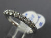 ESTATE .51CT ROUND DIAMOND 14KT WHITE GOLD 3D CLASSIC 7 STONE ANNIVERSARY RING