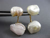 ANTIQUE LARGE PEARL 14K YELLOW GOLD 3D CLASSIC BAROQUE DOUBLE SIDED CUFFLINKS