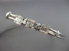 .78CT ROUND & BAGUETTE DIAMOND 18KT WHITE GOLD 3D SQUARE FLEXIBLE LOVE BANGLE