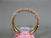 ESTATE .80CT PINK DIAMOND 18KT ROSE GOLD PAVE CLASSIC ETERNITY ANNIVERSARY RING