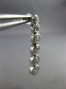 ESTATE 1.0CT DIAMOND 14KT WHITE GOLD SIX STONE GRADUATING BEZEL ETOILE EARRINGS