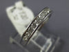 ESTATE .50CT DIAMOND 14K WHITE GOLD 3D SEMI ETERNITY CHANNEL ANNIVERSARY RING