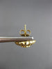 ESTATE LARGE .75CT DIAMOND 14K YELLOW GOLD 3D OPEN FILIGREE FLOWER STUD EARRINGS