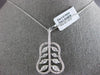 ESTATE LARGE 2.07CT DIAMOND 18KT WHITE GOLD ROUND & MARQUISE EXOTIC PEAR PENDANT