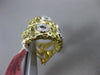 ESTATE .15CT DIAMOND 14KT TWO TONE GOLD CIRCLE OF LIFE FILIGREE CLIP ON EARRINGS