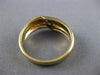 ESTATE .05CT DIAMOND 14KT WHITE & YELLOW GOLD MENS WEDDING RING BAND#22004