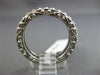 ESTATE 1.0CT DIAMOND 14KT WHITE GOLD FILIGREE ETERNITY WEDDING ANNIVERSARY RING