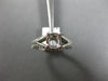 ESTATE .45CT DIAMOND 14KT WHITE GOLD V SHAPE CLASSIC SEMI MOUNT ENGAGEMENT RING