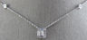 ESTATE .23CT DIAMOND 18KT WHITE GOLD 3D CLASSIC RECTANGULAR BY THE YARD NECKLACE