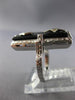 ANTIQUE LARGE .04CT DIAMOND AAA ONYX 14K WHITE GOLD 3D FILIGREE LION RING #26429