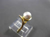 ESTATE AAA SOUTH SEA PEARL 14KT YELLOW GOLD 3D SOLITAIRE FUN RING 6mm #24518