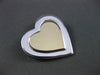 ESTATE TIFFANY & CO 18KT YELLOW GOLD & 925 SILVER DOUBLE HEART PIN BROOCH #2987