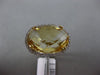 ESTATE 13.20CT DIAMOND & AAA EXTRA FACET CITRINE 14KT YELLOW GOLD OVAL HALO RING