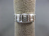 ANTIQUE WIDE .77CT DIAMOND 14KT WHITE GOLD 3D CLASSIC ANNIVERSARY RING #12412
