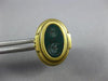 ESTATE KIESELSTEIN CORD HEART STONE 18KT YELLOW GOLD 3D CARVED OVAL EARRINGS