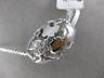 ESTATE LARGE .10CT DIAMOND 14K WHITE GOLD CLASSIC MULTI BUTTERFLY BARREL PENDANT