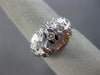ANTIQUE WIDE .50CT DIAMOND PLATINUM 3D FILIGREE WEDDING ANNIVERSARY RING #26220