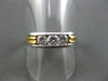 ESTATE .90CT DIAMOND 14KT W&Y GOLD CHANEL SET ANNIVERSARY /WEDDING RING #1317