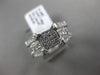 ESTATE WIDE 1CT DIAMOND 14K WHITE GOLD SQUARE FRIENDSHIP PROMISE ENGAGEMENT RING