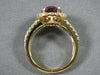 ESTATE 2.67CT DIAMOND & AAA AMETHYST 14KT WHITE GOLD ROUND HALO ENGAGEMENT RING