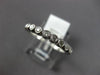 ESTATE .23CT DIAMOND 14K WHITE GOLD BEZEL SEMI ETERNITY WEDDING ANNIVERSARY RING