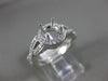ESTATE .38CT DIAMOND 14KT WHITE GOLD HALO INFINITY SEMI MOUNT ENGAGEMENT RING