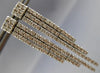 ESTATE WIDE & LONG 1.80CT DIAMOND 14KT WHITE GOLD 3D TRIPLE BAR EARRINGS #18425