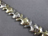 ESTATE LONG 14KT WHITE & YELLOW GOLD MATTE & SHINY LUCKY FISH BRACELET #24001