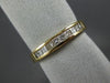 ESTATE .46CT DIAMOND 14KT YELLOW GOLD 3D PRINCESS CUT ANNIVERSARY RING #15774