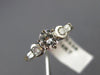 ESTATE 1.0CT ROUND & BAGUETTE DIAMOND 14K TWO TONE GOLD 3D ENGAGEMENT RING #3338
