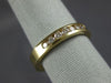 ESTATE .28CT DIAMOND 14K YELLOW GOLD 7 STONE CHANNEL ANNIVERSARY RING 3mm #14599