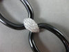 ESTATE EXTRA LARGE 2.46CT DIAMOND 18KT WHITE & BLACK GOLD 3D OVAL LINK BRACELET