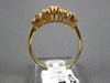 ESTATE WIDE 1.05CT MARQUISE & ROUND DIAMOND 14KT YELLOW GOLD CLASSIC RING #22273