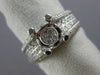 ESTATE LARGE 1.65CT DIAMOND 14K WHITE GOLD 3D CLASSIC SEMI MOUNT ENGAGEMENT RING