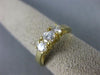 ESTATE .71CT ROUND CUT DIAMOND 14KT YELLOW GOLD 3 STONE ANNIVERSARY RING #5068