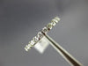 ESTATE .25CT DIAMOND 14KT WHITE GOLD CHANNEL BAR SEMI ETERNITY ANNIVERSARY RING