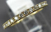 ESTATE .68CT DIAMOND 14KT YELLOW GOLD 2mm LOW SETTING ETERNITY ANNIVERSARY RING