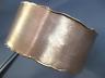ESTATE WIDE 1.15CT DIAMOND 14KT ROSE GOLD 3D FLEXIBLE SNAKE CUFF BANGLE BRACELET