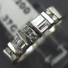 ANTIQUE .37CT ROUND & BAGUETTE DIAMOND 14K WHITE GOLD 3D ANNIVERSARY RING #12435