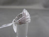 ANTIQUE WIDE 2.15CT DIAMOND 18KT WHITE GOLD FILIGREE MULTI ROW ANNIVERSARY RING