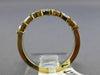 ESTATE .80CT ROUND & PRINCESS DIAMOND 14KT YELLOW GOLD 3D ANNIVERSARY RING #9493