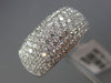 WIDE 1.81CT DIAMOND 18KT WHITE GOLD 3D MICRO PAVE SEMI ETERNIT ANNIVERSARY RING