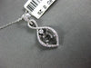 ESTATE .25CT DIAMOND 18KT WHITE GOLD SOLITAIRE INFINITY SEMI MOUNT LOVE PENDANT