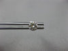 ESTATE .90CT ROUND DIAMOND 14KT WHITE GOLD 3D 4 PRONG SCREW BACK STUD EARRINGS