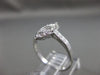 ANTIQUE .50CT OLD MINE ROUND DIAMOND PLATINUM 3D MARQUISE FILIGREE RING #23681