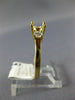 .24CT DIAMOND 14K YELLOW GOLD 3D ROUND 3 STONE SEMI MOUNT ENGAGEMENT RING #18367