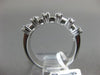 ESTATE WIDE 1.72CT ROUND & BAGUETTE DIAMOND 18KT WHITE GOLD 3D ANNIVERSARY RING
