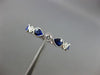 ESTATE .98CT DIAMOND & AAA SAPPHIRE 14KT WHITE GOLD 3D WEDDING ANNIVERSARY RING